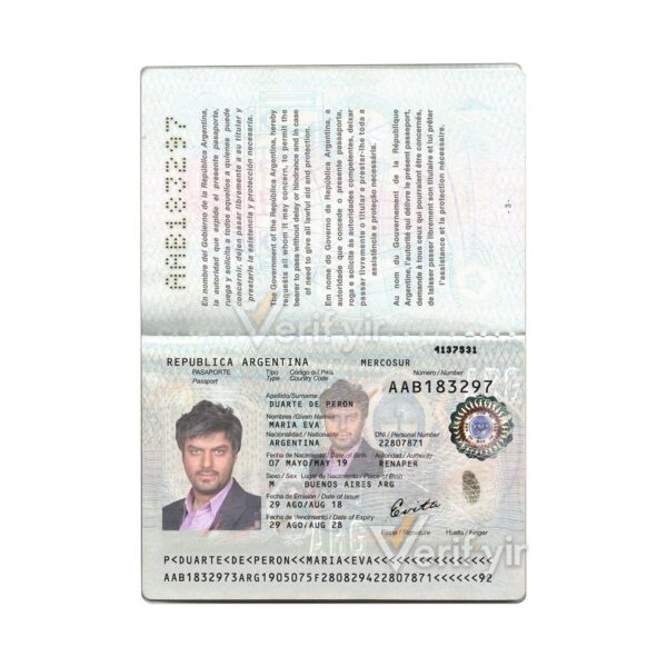 Argentina passport 2