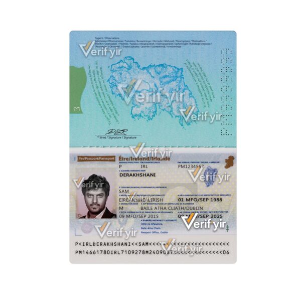 لایه باز پاسپورت ایرلند